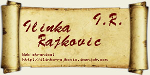 Ilinka Rajković vizit kartica